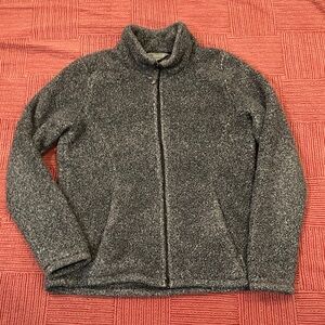 Cloudveil Women's size small Cozy Gray fleece Teddy Jacket